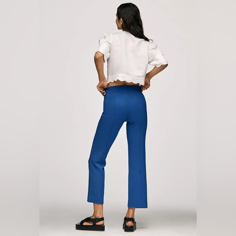 Anthropologie Royal Blue Boot-Cut Pants - Picture 3 of 9